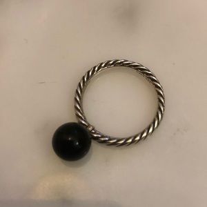 David Yurman Black Ball Stacking Ring